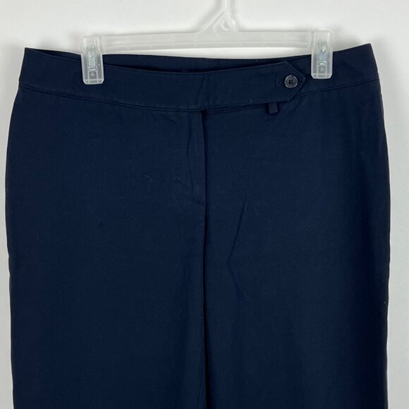 Coupe Collection Chino Pants Size 8 Blue Wide Leg Waist 32in Inseam 32in Rise 9i - Picture 2 of 9